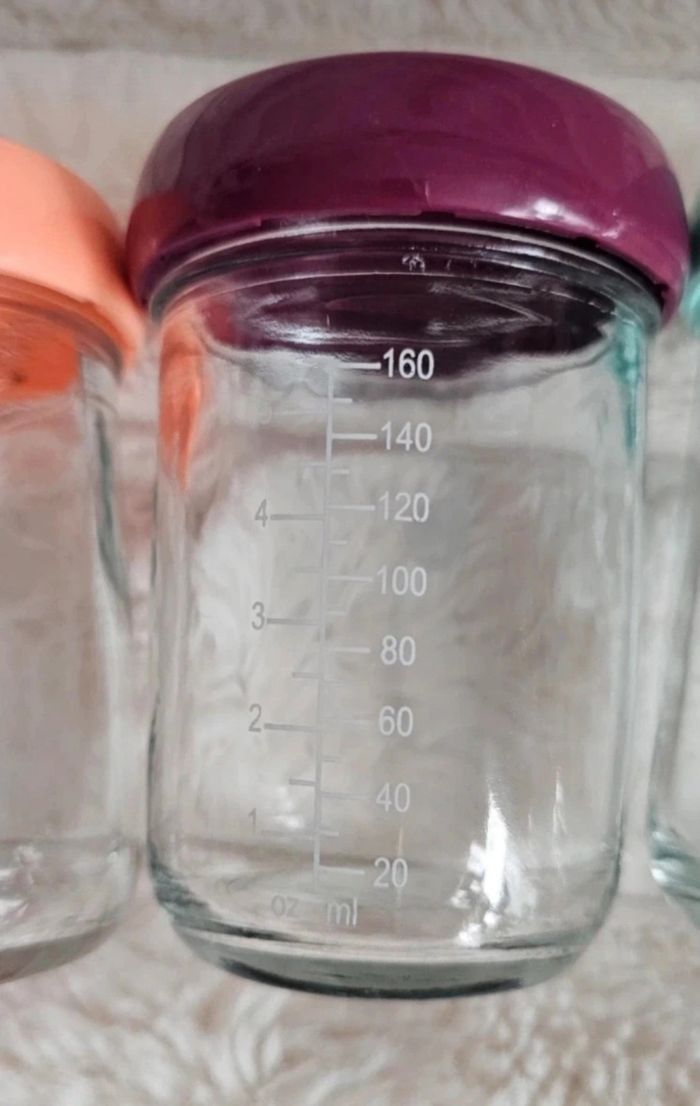 Lot de 4 grands pots en verre Babybols babymoov 160ml. - photo numéro 8