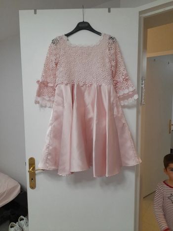 Robe de soirée rose fille