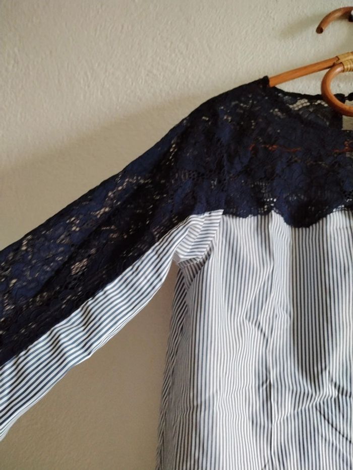 Blouse chemisier dentelle neuf L - photo numéro 3