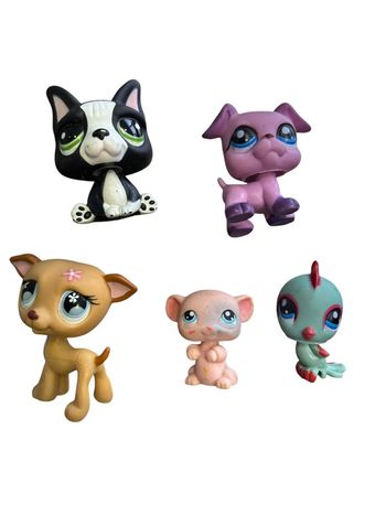 Lot de 5 figurines Littlest PetShop Hasbro
