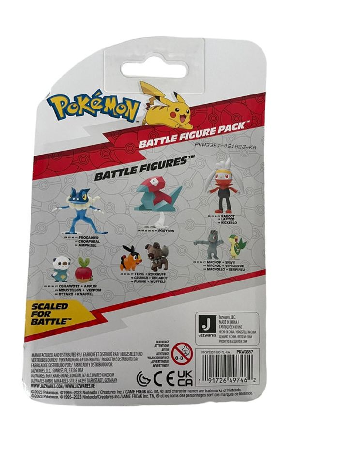 Figurines Pokémon Battle Figure Pack Pikachu et Coiffeton Jazwares neuf - photo numéro 2