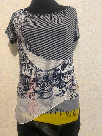 Top pianura studio coton soie 44 italienne