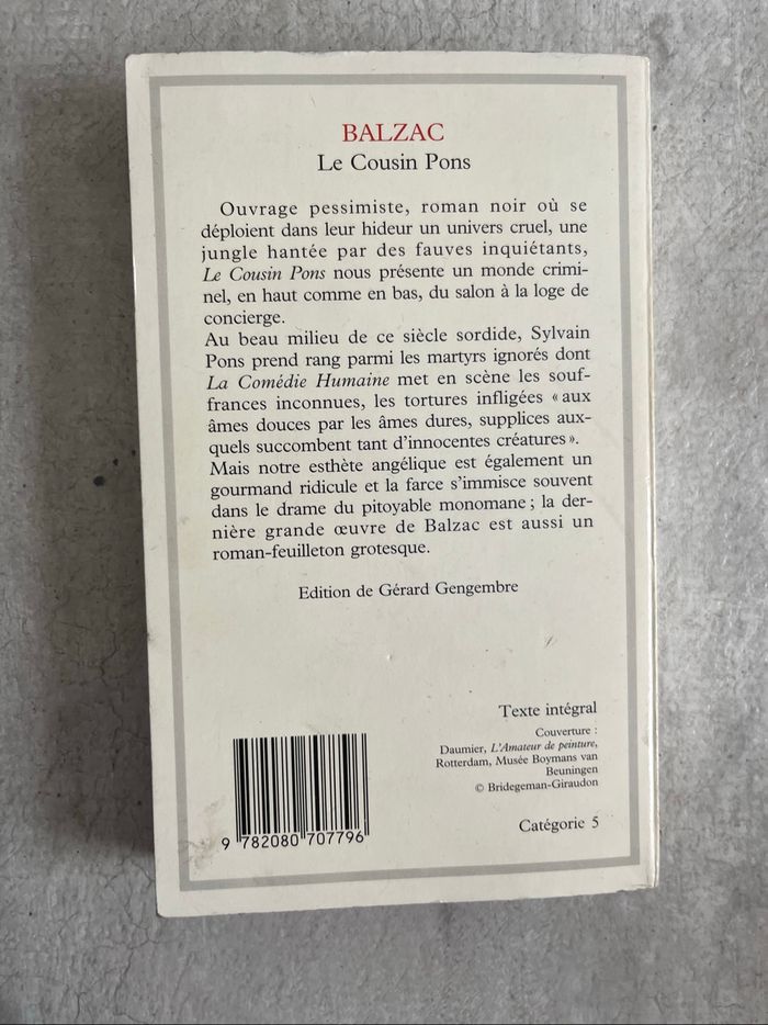 Le Cousin Pons de Balzac - photo numéro 2