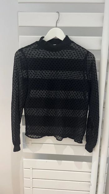 Top noir Zara femme XS