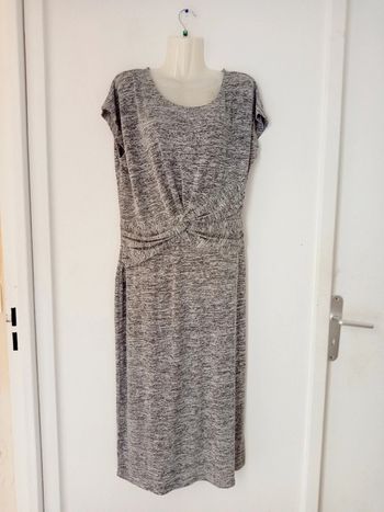 Robe avec noeud mi-saison femme