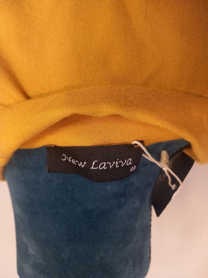 Robe chemise jaune à franges New Laviva - photo numéro 7