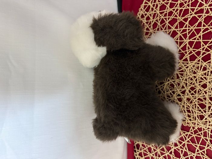 Peluche vintage chien de berger portant des lunettes - photo numéro 5