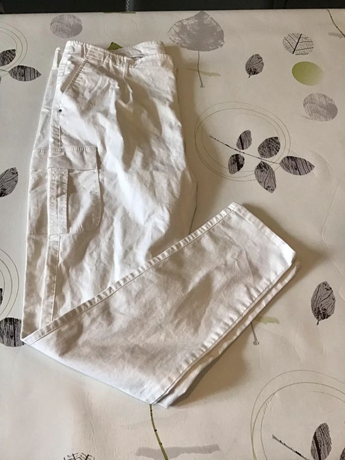 Pantalon blanc taille 46 marque Me&i en coton
