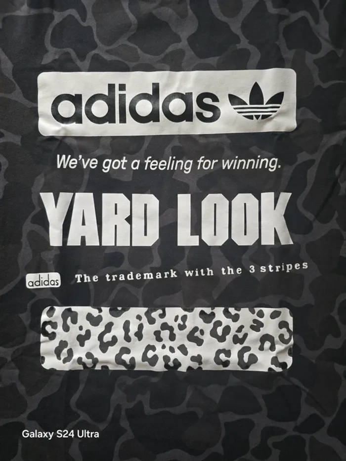 T-shirt Adidas Originals camouflage noir/gris – édition "Yard Look" - photo numéro 2