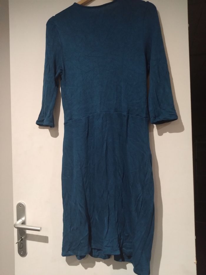 Robe cache coeur bleu canard  L - photo numéro 4