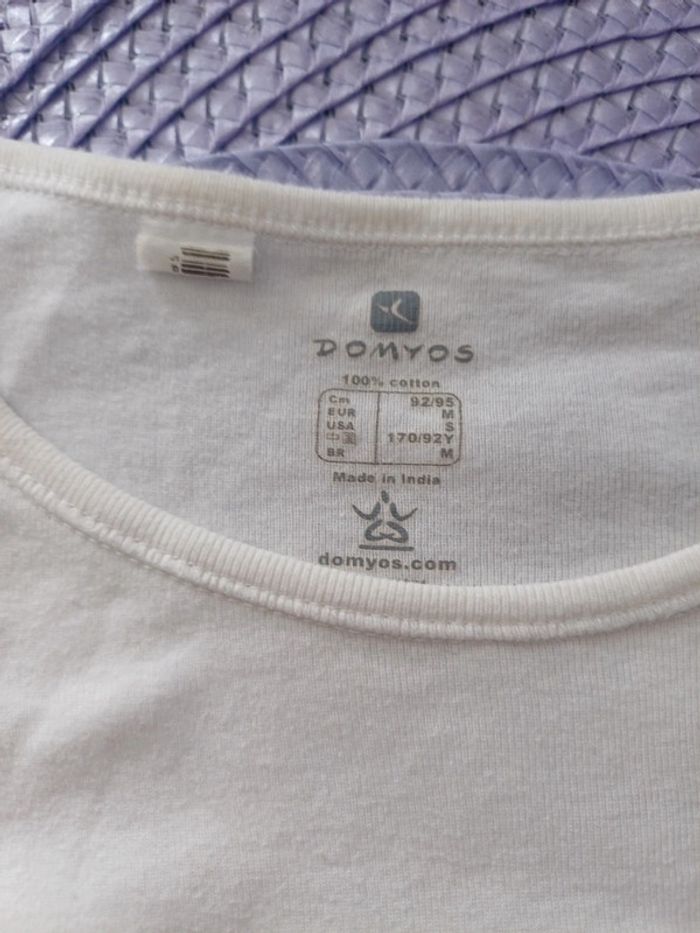 T-shirt femme blanc de taille M - photo numéro 5