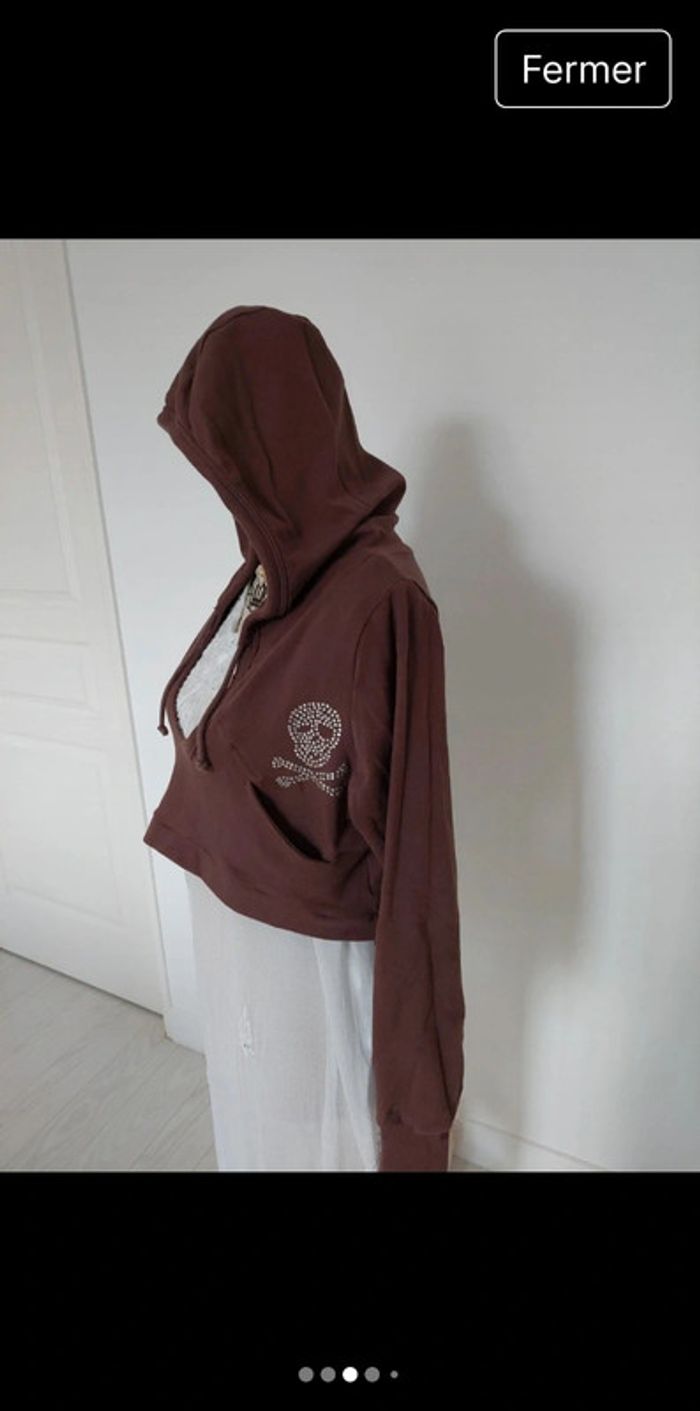Sweat-shirt à capuche marron
Psssy taille M - photo numéro 4