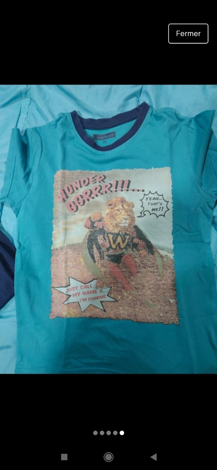 Ensemble de pyjama short taille 10 ans - photo numéro 5