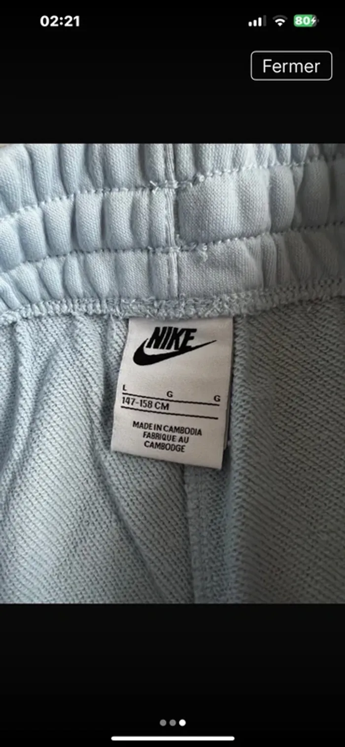 Short Nike, pour enfant , taille 12/13  ans - photo numéro 4