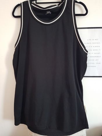 Débardeur homme noir et blanc. FSBN. Taille XL.