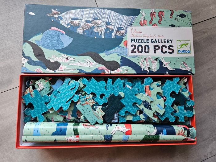 Puzzle Djeco 200 pièces thème océan - photo numéro 2