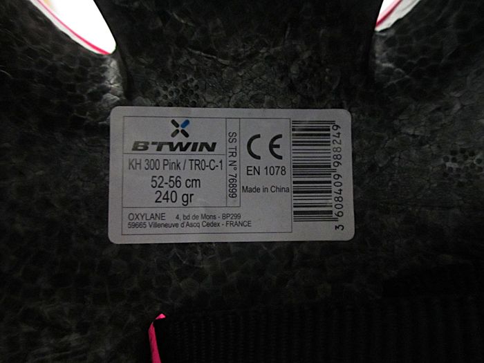 Casque vélo enfant Btwin fuchsia KH 300 - 52-56 cm - photo numéro 7