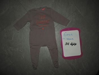 pyjama tissaia taille 6 mois