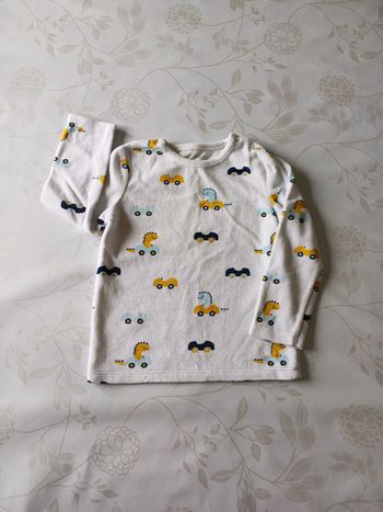 Haut pyjama velours In Extenso 104 cm