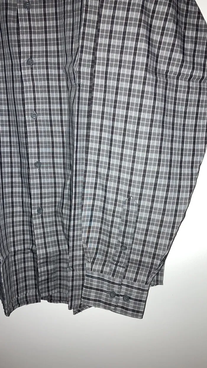 Chemise homme manches longues grise L - photo numéro 4