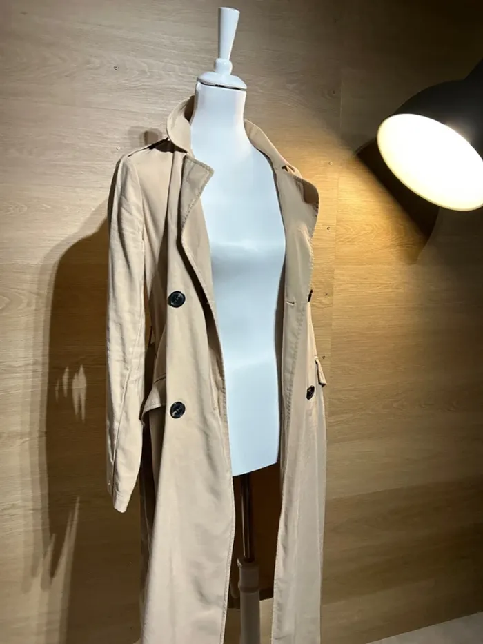 Trench porté une fois Kiabi femme S comme neuf - photo numéro 6