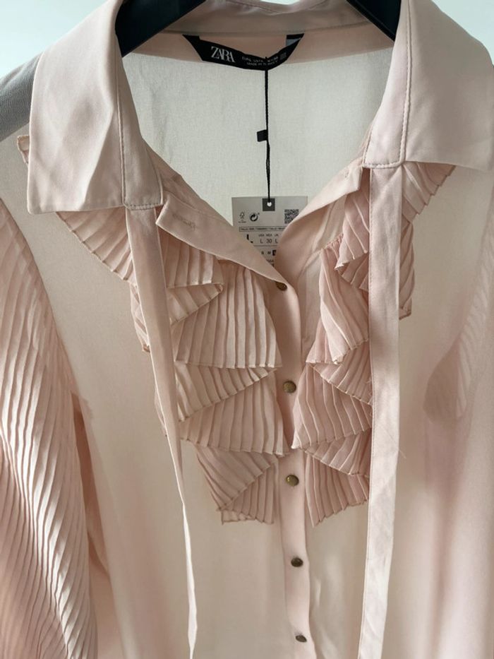 Chemise rose Zara neuve - photo numéro 3