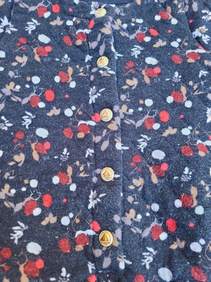 Superbe robe Petit Bateau 🚢 molletonnée, chaude, 2 ans = 24 mois - photo numéro 2