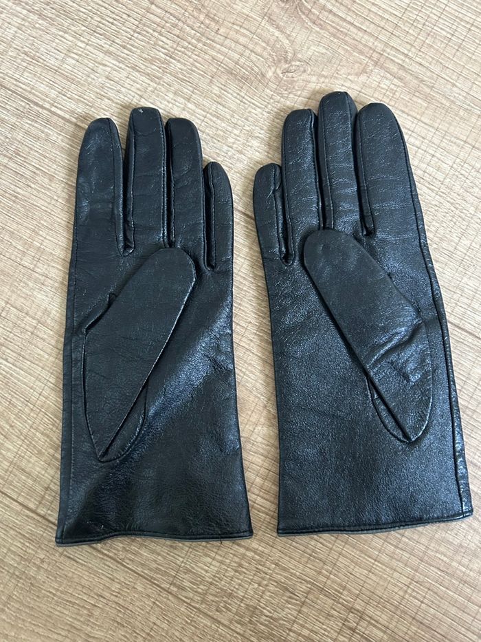 Gants noirs en cuir Texto taille L/XL TBE - photo numéro 2