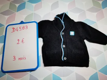 D4583 - gilet garçon 3 mois