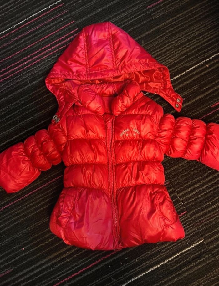 Doudoune rose, taille 12 mois