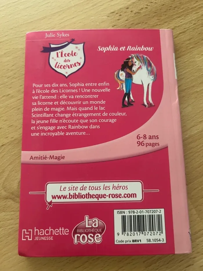 Livre l’école des licornes tome 1 - la bibliothèque rose - photo numéro 2