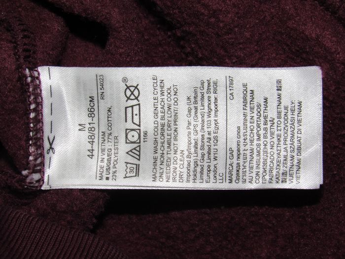 Pull GAP bordeaux - Taille M - photo numéro 10