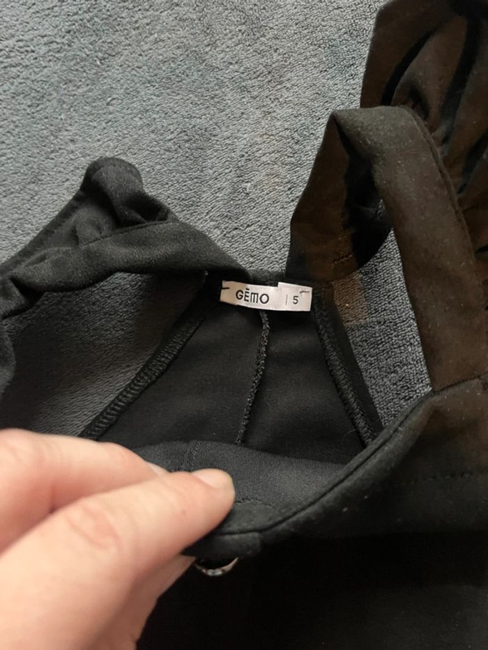 Robe en daim noir fille 5 ans gemo - photo numéro 4