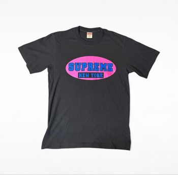 Supreme Oval Logo Tee Noir – Taille S