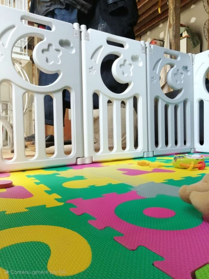 Parc bébé avec barrière de sécurité - photo numéro 2