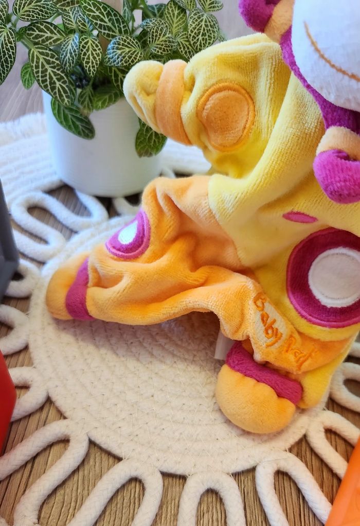 Doudou Girafe Marionette Baby Nat Orange - photo numéro 2