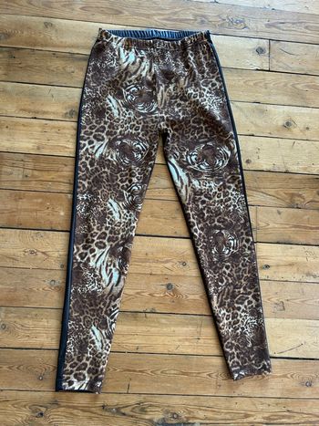 Caleçon legging léopard tigre et effet cuir 38/40