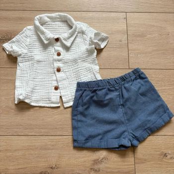 Ensemble Shein Chemise + short – 1-3 mois, neuf jamais porté