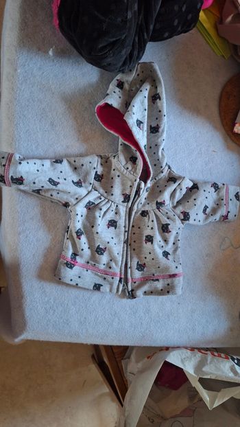 Sweat motif chat noir 3mois