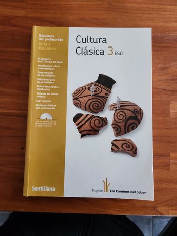 Livre : cultura clásica 3 eso