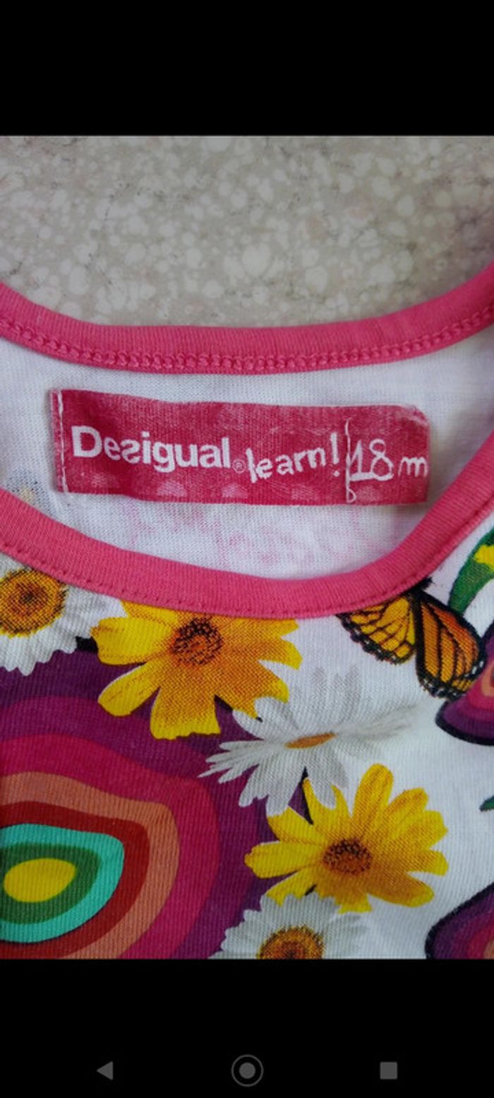 Tee-shirt rose papillon Desigual - photo numéro 2