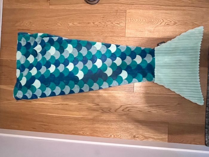 Couverture douce forme de queue de sirène