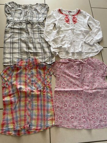Lot blouse fille 10 ans