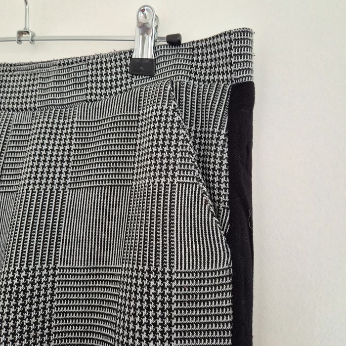 Pantalon style carotte à carreaux - Zara - Taille L : 40 - 42 - photo numéro 2
