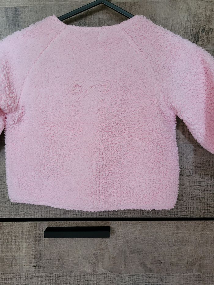 Gilet rose clair 3 mois Eliane et Lena - photo numéro 3