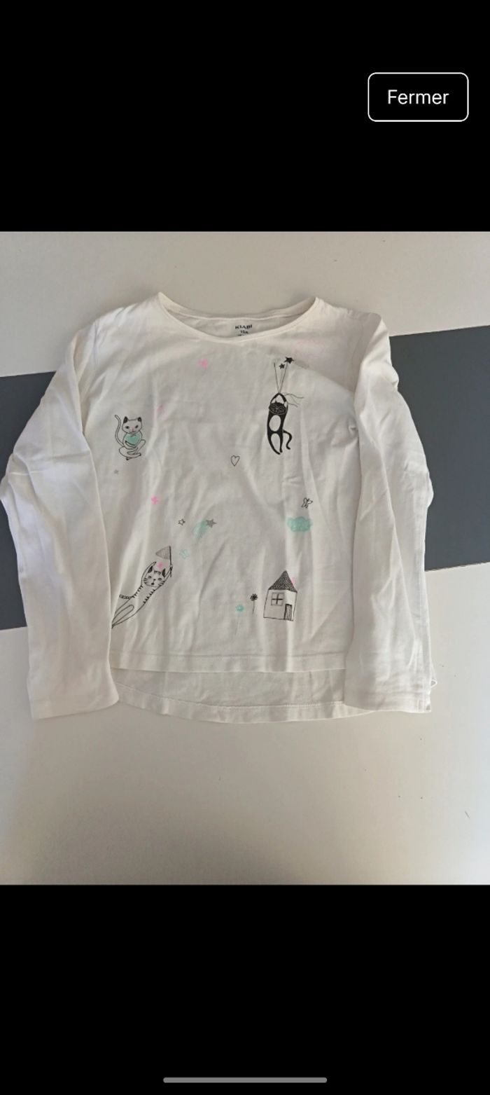 T-shirt manches longues fille