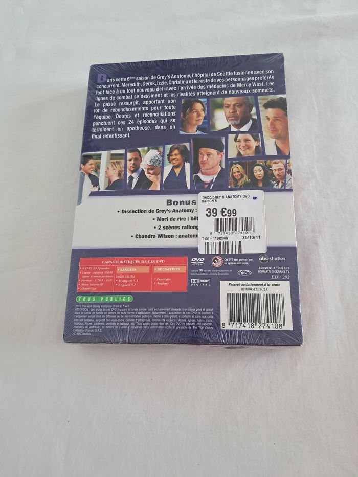 Dvd grey's anatomy saison 6 - photo numéro 2