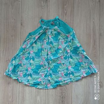 Robe bleue à fleurs TAO 4ans