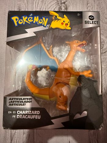 Pokemon figure dracaufeu articule 15 cm - figurine action deluxe - collection select 25 ans