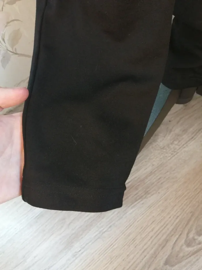 Pantalon legging noir avec simili cuir aux genoux / kiabi / (16ans-S) - photo numéro 6